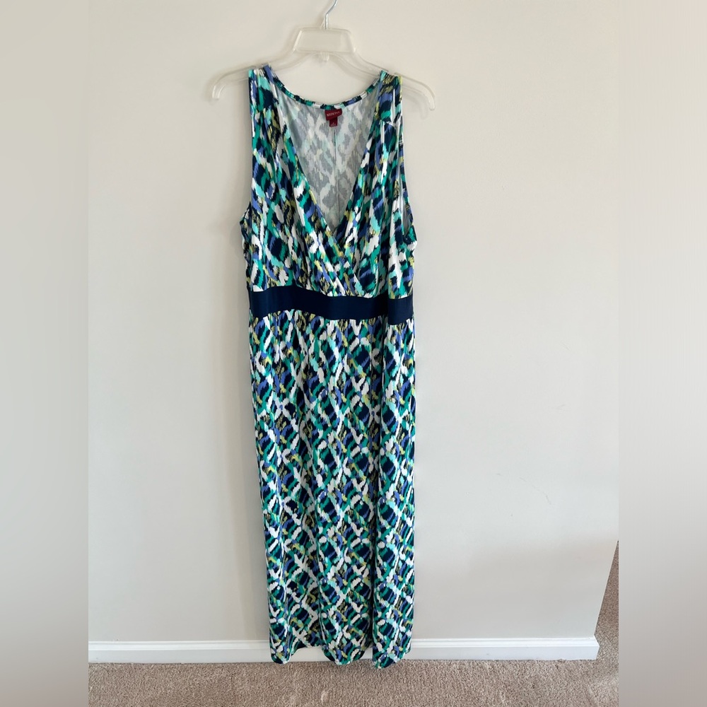 Blue/Green Maxi Sundress